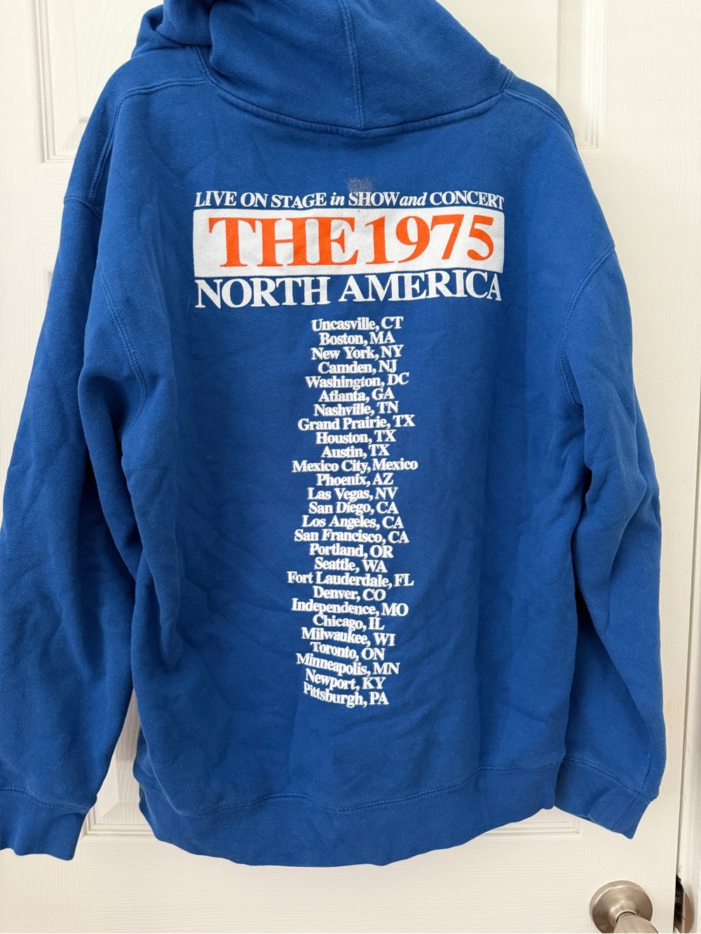 The 1975 Blue Logo Hoodie - Picture 3 of 5